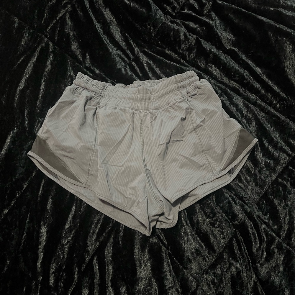 Grey Lululemon Hotty hot shorts